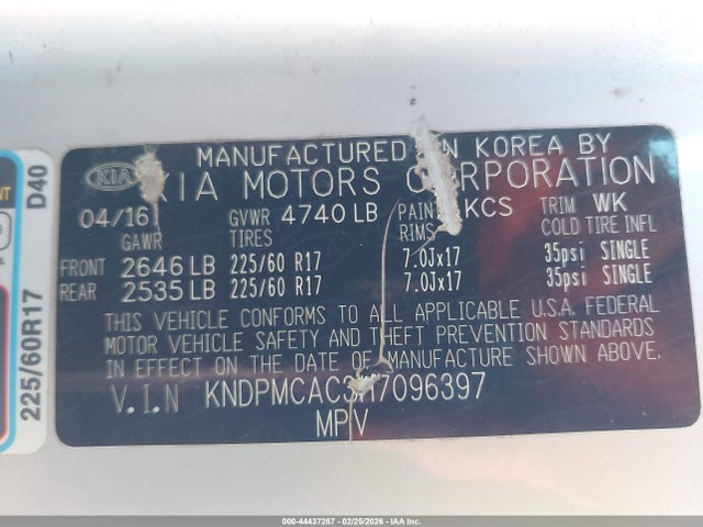 KIA Sportage Lx 2017 KNDPMCAC3H7096397 Image 17