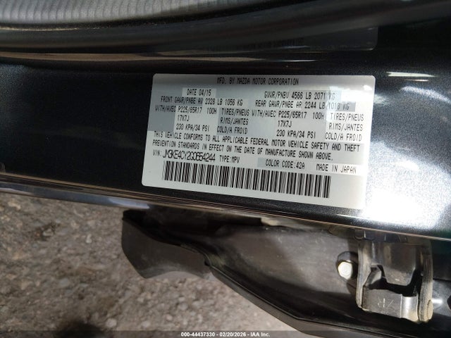 JM3KE4CY2G0654244 Mazda Cx-5 Touring