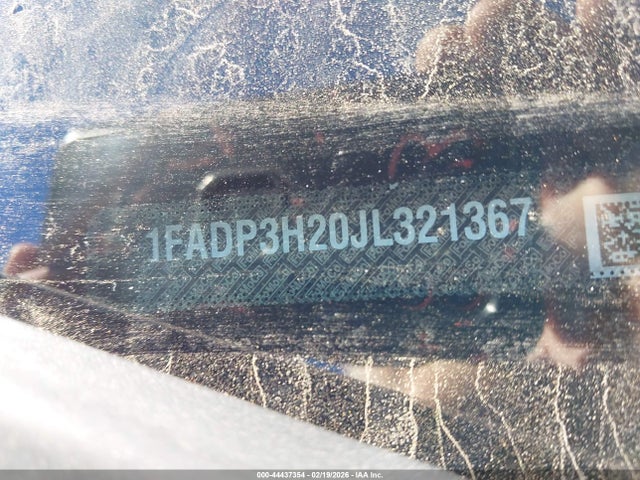 1FADP3H20JL321367 Ford FOCUS SEL