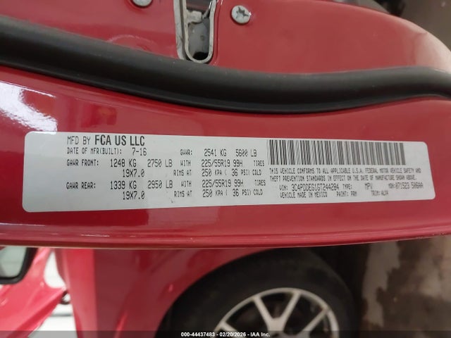 3C4PDDEG1GT244284 Dodge Journey R/t