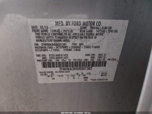 2013 FORD FLEX 2FMHK6C84DBD07382 Photo 8