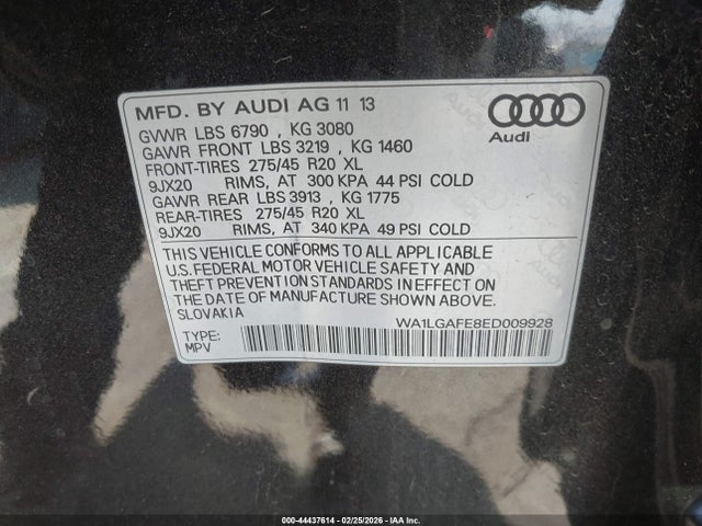 2014 AUDI Q7 WA1LGAFE8ED009928 Photo 8
