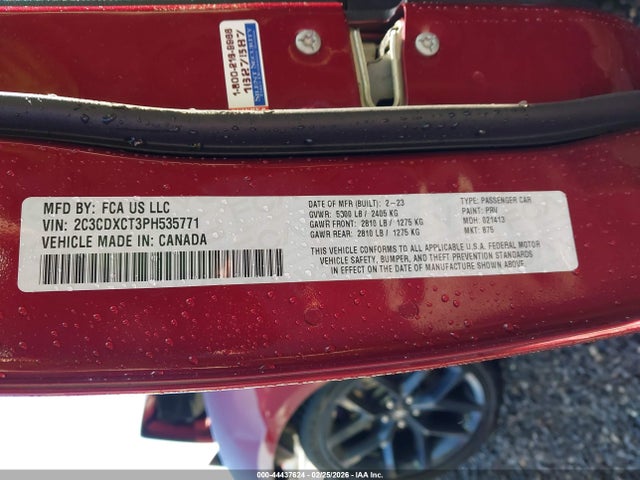2C3CDXCT3PH535771 Dodge CHARGER R/T