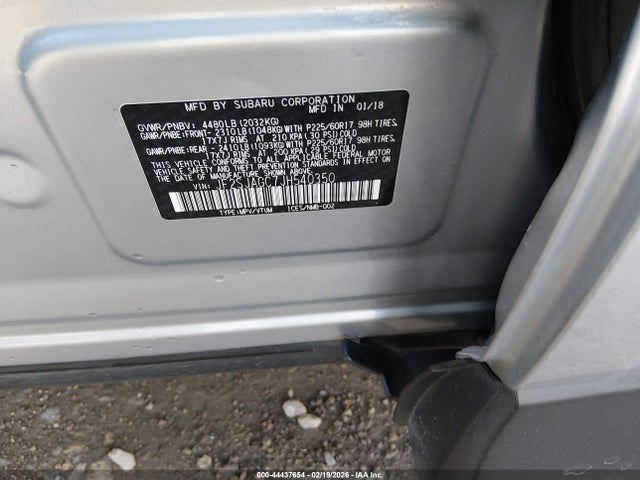44437654 :رقم المزاد ، JF2SJAGC7JH540350 vin ، 2018 Subaru Forester 2.5i Premium مزاد بيع