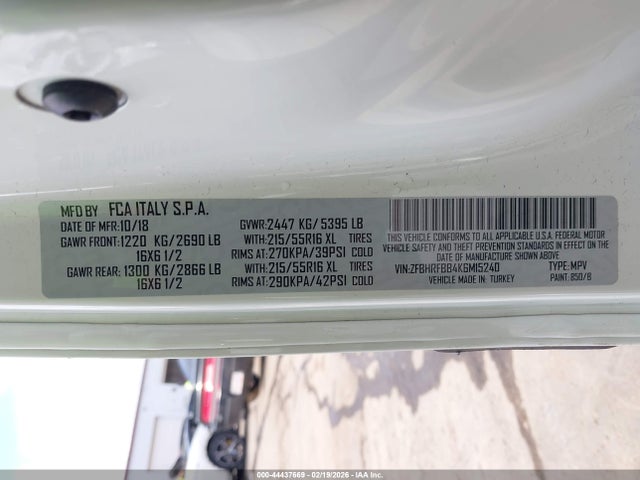 2019 RAM PROMASTER CITY ZFBHRFBB4K6M15240 Photo 8