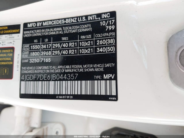 2018 MERCEDES-BENZ GLS 550 4JGDF7DE6JB044357 Photo 8