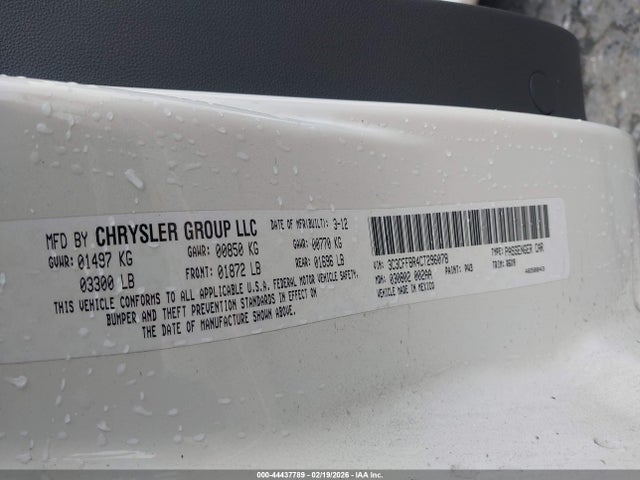 2012 FIAT 500 3C3CFFBR4CT296078 Photo 8