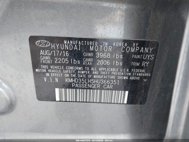 KMHD35LH5HU366351 Hyundai ELANTRA GT