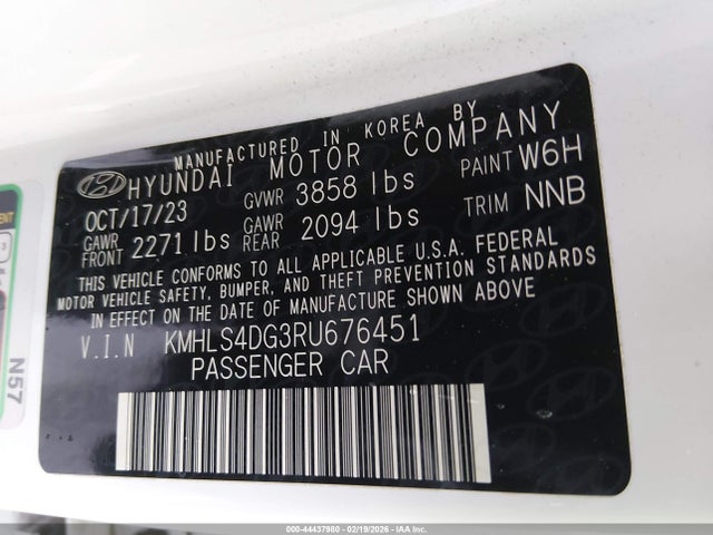 Hyundai ELANTRA SEL 2024 KMHLS4DG3RU676451 Image 9