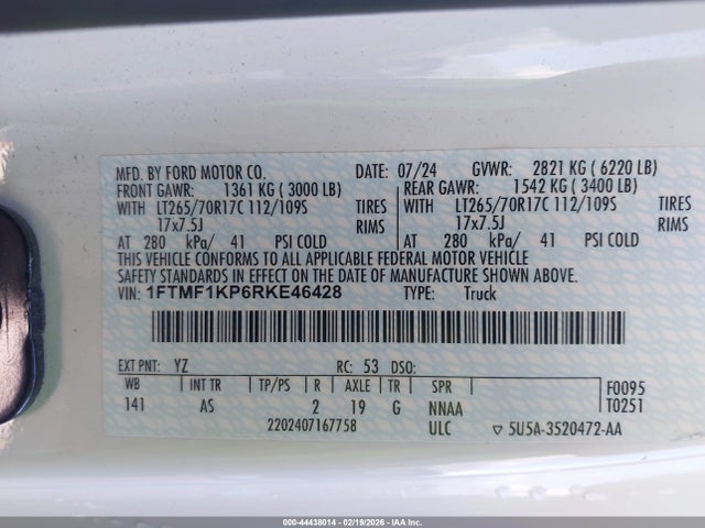 Ford F-150 Xl 2024 1FTMF1KP6RKE46428 Image 9