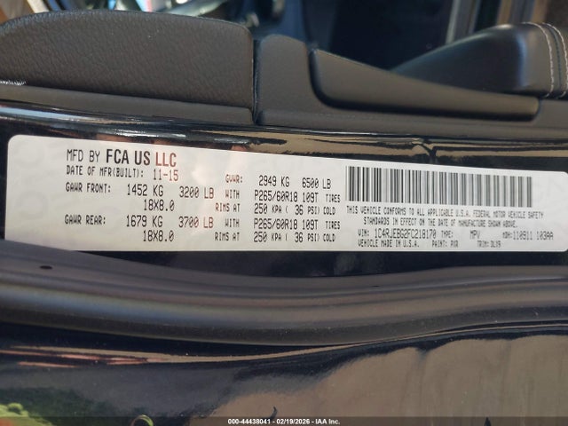 Jeep Grand Cherokee Limited 2015 1C4RJEBG2FC218170 Image 9