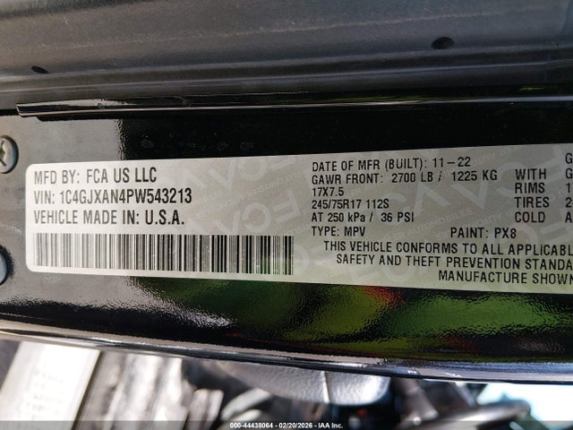 2023 JEEP WRANGLER 1C4GJXAN4PW543213 Photo 8