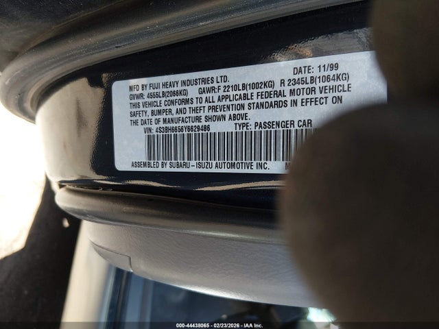 Продаж на аукціоні авто 2000 Subaru Outback, vin: 4S3BH6656Y6629486, номер лоту: 44438065