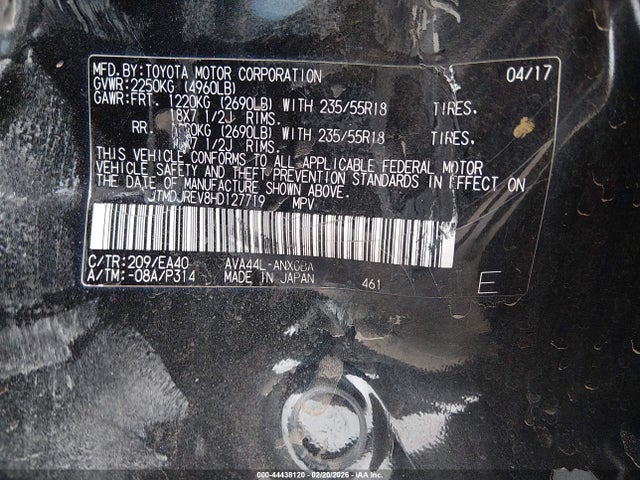 JTMDJREV8HD127719 Toyota Rav4 Hybrid Limited