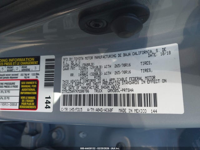 3TMCZ5AN7KM200786 Toyota Tacoma Trd Off Road