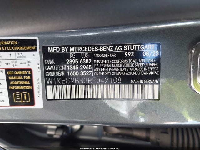 2024 MERCEDES-BENZ EQE 350+ W1KEG2BB3RF042108 Photo 8