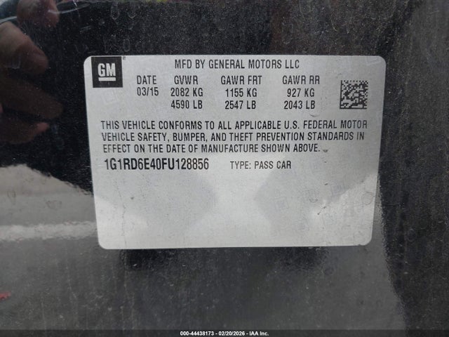 Chevrolet Volt 2015 1G1RD6E40FU128856 Image 9