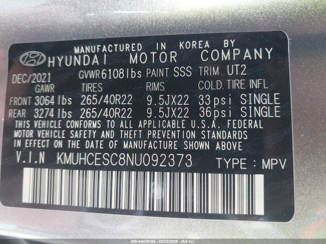Genesis Gv80 3.5t Awd 2022 KMUHCESC8NU092373 Image 9