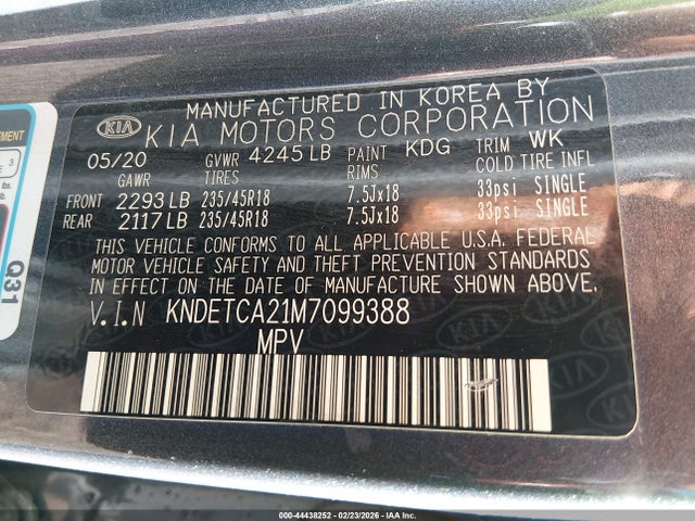 KIA Seltos Sx Turbo 2021 KNDETCA21M7099388 Image 9
