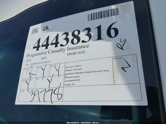 KIA Sportage Lx 2018 KNDPM3AC2J7387270 Image 18