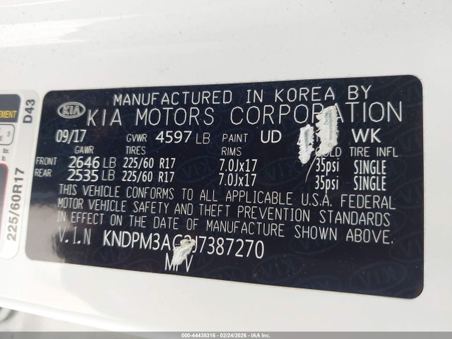 KIA Sportage Lx 2018 KNDPM3AC2J7387270 Image 9