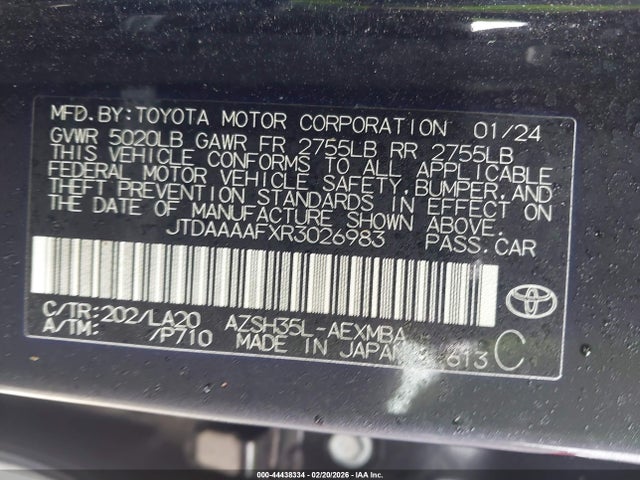 JTDAAAAFXR3026983 Toyota Crown Limited