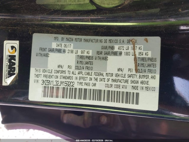 2018 MAZDA MAZDA3 3MZBN1L32JM159202 Photo 8