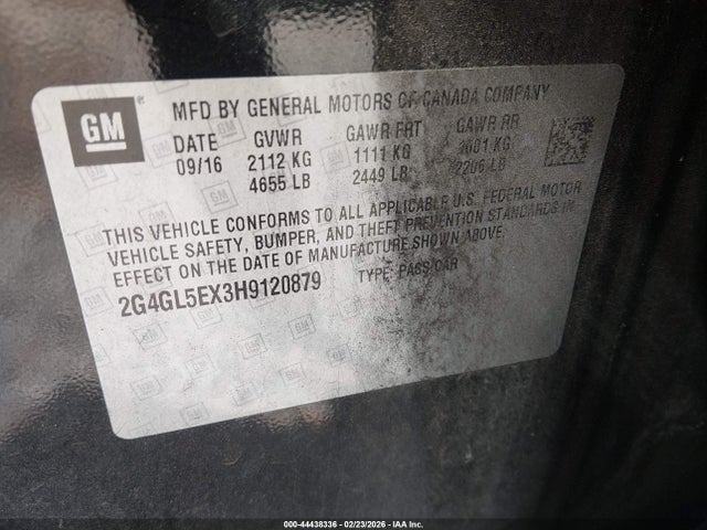 2G4GL5EX3H9120879 Buick Regal Turbo Sport Touring