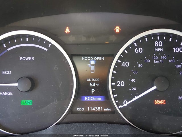 44438378 :رقم المزاد ، JTHBW1GGXD2009457 vin ، 2013 Lexus Es 300h مزاد بيع