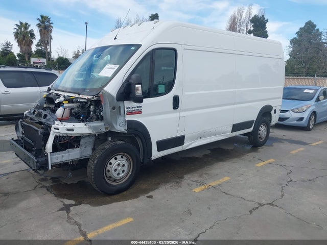 44438400 :رقم المزاد ، 3C6TRVDG7KE505011 vin ، 2019 Ram Promaster 2500 High Roof 159 Wb مزاد بيع