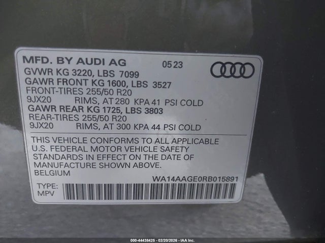 2024 AUDI Q8 E-TRON WA14AAGE0RB015891 Photo 8
