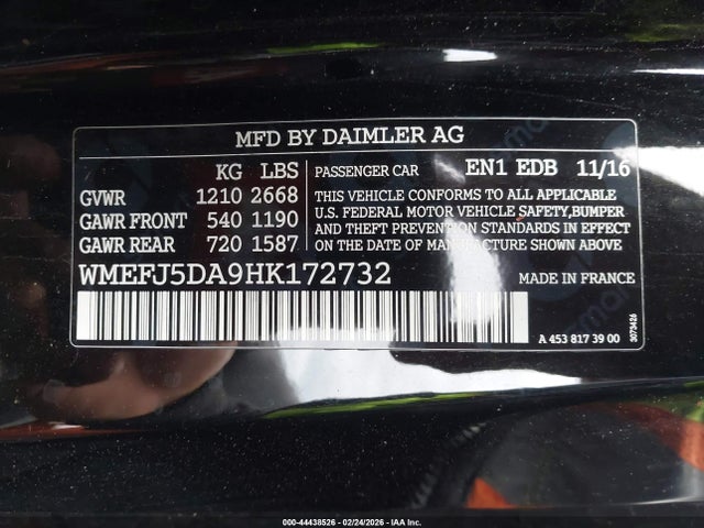Smart Fortwo Passion 2017 WMEFJ5DA9HK172732 Image 9