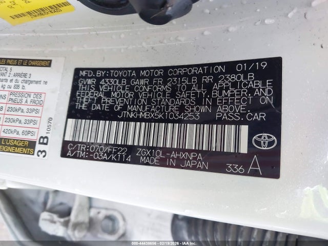 JTNKHMBX5K1034253 Toyota C-HR XLE