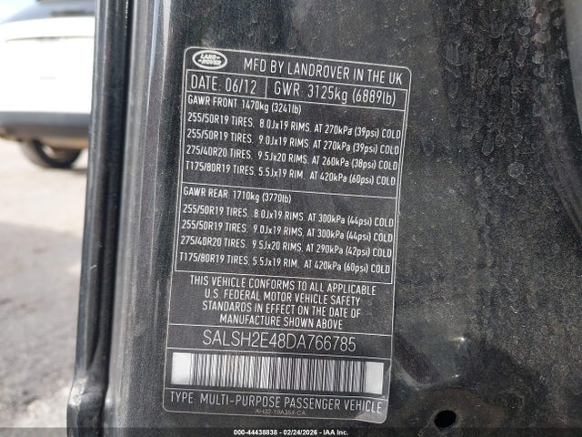 2013 LAND ROVER RANGE ROVER SPORT SALSH2E48DA766785 Photo 8