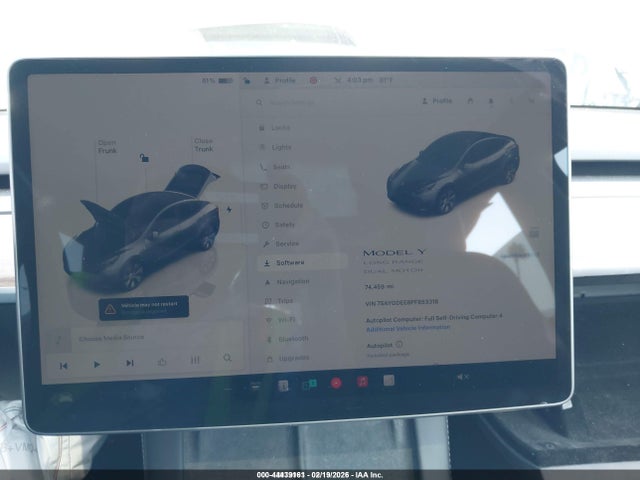 2023 Tesla Model Y Awd/long Range Dual Motor All-wheel Drive მანქანა იყიდება აუქციონზე, vin: 7SAYGDEE8PF853318, აუქციონის ნომერი: 44439161