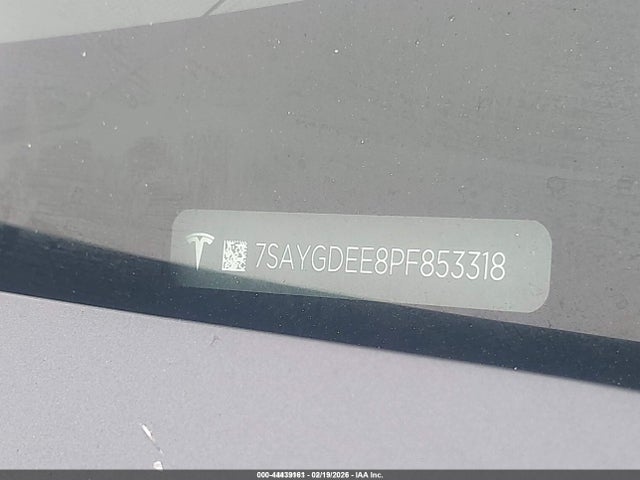 2023 Tesla Model Y Awd/long Range Dual Motor All-wheel Drive მანქანა იყიდება აუქციონზე, vin: 7SAYGDEE8PF853318, აუქციონის ნომერი: 44439161