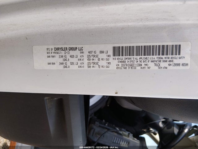 RAM Promaster 2500 High Roof 2014 3C6TRVDG6EE113304 Image 9