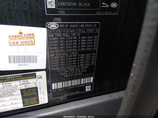 2019 LAND ROVER DISCOVERY SALRR2RV2K2413027 Photo 8