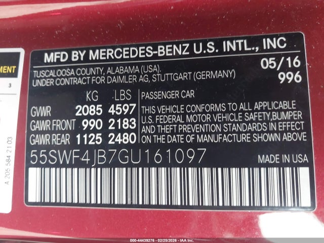 2016 MERCEDES-BENZ C 300 55SWF4JB7GU161097 Photo 8