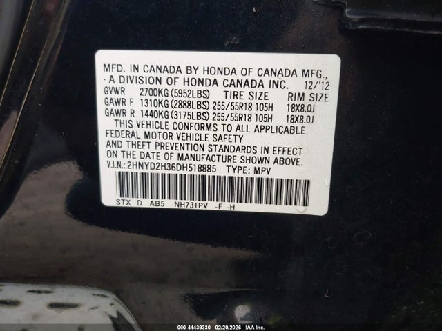 2013 ACURA MDX 2HNYD2H36DH518885 Photo 8