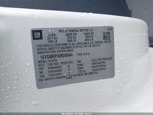 2013 CADILLAC ESCALADE 1GYS4BEF5DR206464 Photo 8