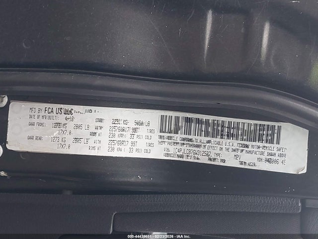 2016 Jeep Cherokee Latitude მანქანა იყიდება აუქციონზე, vin: 1C4PJLCB7GW312527, აუქციონის ნომერი: 44439651