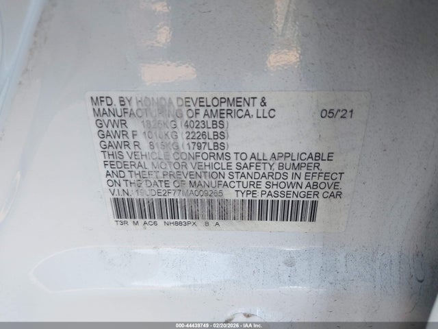 2021 ACURA ILX 19UDE2F77MA009265 Photo 8