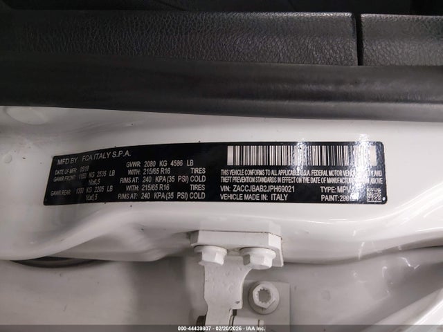 Продаж на аукціоні авто 2018 Jeep Renegade Sport 4x4, vin: ZACCJBAB2JPH69021, номер лоту: 44439807