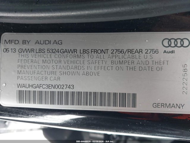 2014 AUDI A6 WAUHGAFC3EN002743 Photo 8