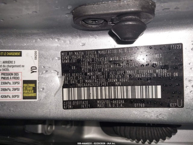 2024 TOYOTA COROLLA CROSS 7MUCAAAG2RV073401 Photo 8