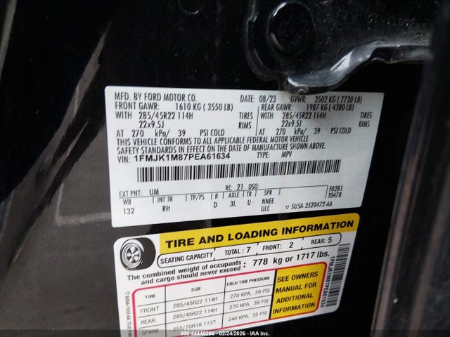 1FMJK1M87PEA61634 Ford Expedition Platinum Max