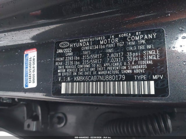 Hyundai Kona Sel 2022 KM8K6CAB7NU880179 Image 9