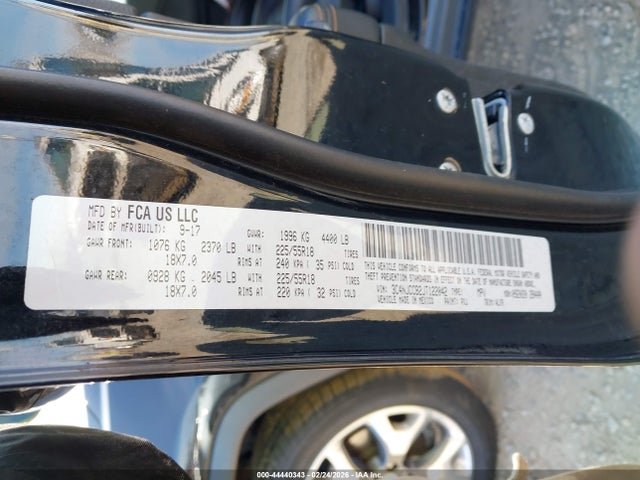 3C4NJCCB2JT122042 Jeep Compass Limited Fwd
