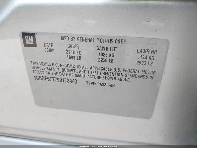 2009 CADILLAC CTS 1G6DF577790173448 Photo 8